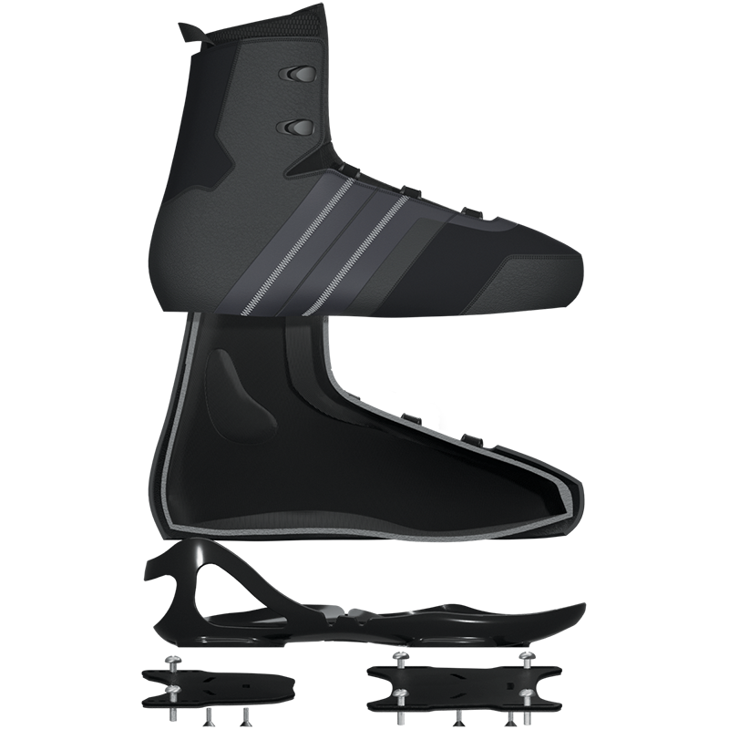 Ski Binding Construction Diagram